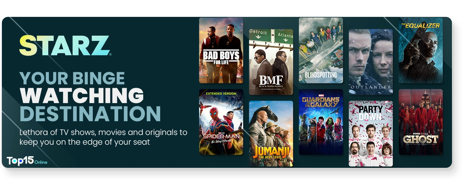Starz Review | Ready, Action, and Cut! | Top15Online.com